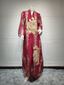 Elegant Sequin Mesh Kaftan Maxi Dress - Batwing Sleeve Summer Evening Gown